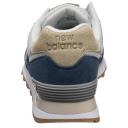 New Balance 574 V2 Trainers Navy Blue White Brown - 42