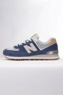 New Balance 574 V2 Trainers Navy Blue White Brown - 47.5