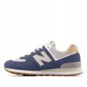 New Balance 574 V2 Trainers Navy Blue White Brown - 47.5