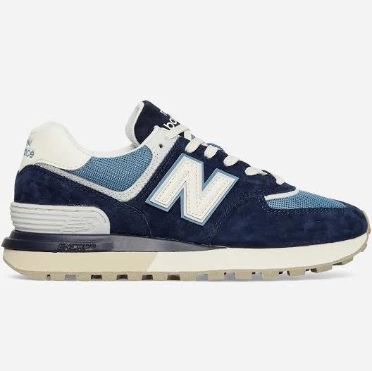 New Balance 574 V2 Trainers Navy Blue White Brown - 47.5