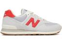 New Balance 574 White Red Grey Gum