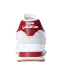 New Balance 574 White Red Gum