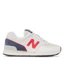 New Balance 574 White Red Navy
