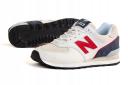 New Balance 574 White Red Navy