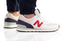 New Balance 574 White Red Navy