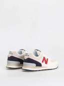 New Balance 574 White Red Navy