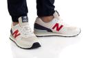 New Balance 574 White Red Navy