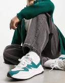 New Balance 5740 Sneakers in Off White and Green