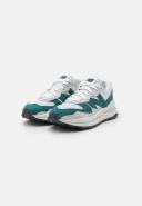 New Balance 5740 Sneakers in Off White and Green