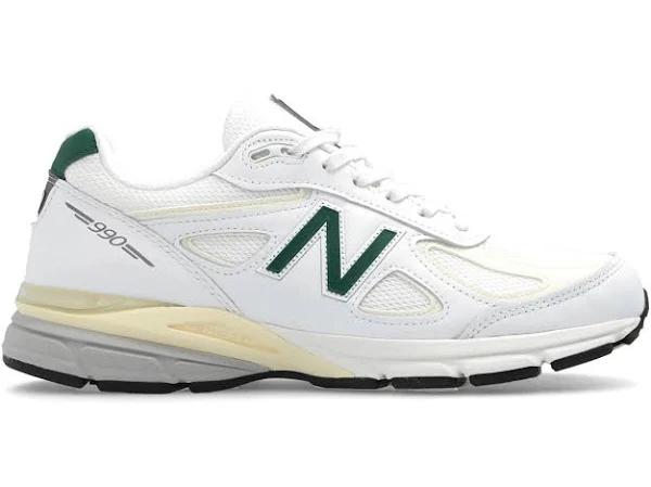 New Balance 990v4 MiUSA White Green