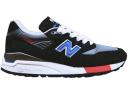 New Balance 998 Made in USA Black Blue Red