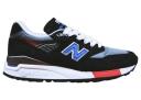 New Balance 998 Made in USA Black Blue Red