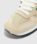New Balance Beige & Green Made in USA 990 Sneakers