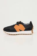 New Balance Black & Orange 327 Sneakers