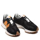 New Balance Black & Orange 327 Sneakers