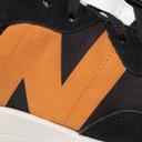 New Balance Black & Orange 327 Sneakers