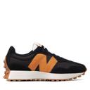 New Balance Black & Orange 327 Sneakers