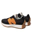New Balance Black & Orange 327 Sneakers
