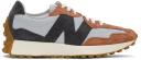 New Balance Brown & Grey 327 Sneakers