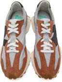 New Balance Brown & Grey 327 Sneakers