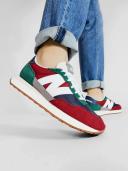 New Balance Burgundy & Green 237v1 Sneakers