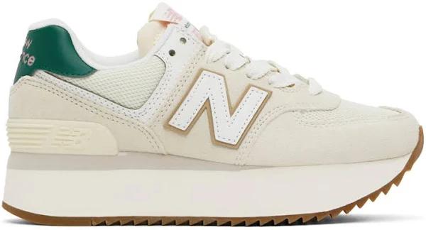 New Balance Cream 574+ Trainers