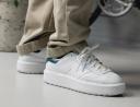 New Balance CT302 Sneakers in White with Green Detail