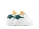New Balance CT302 Sneakers in White with Green Detail