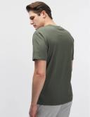 New Balance Essentials Stacked Logo Cotton Short Sleeve T-Shirt Green 2XL Man