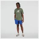 New Balance Essentials Stacked Logo Cotton Short Sleeve T-Shirt Green L Man