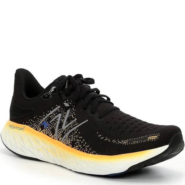 New Balance Fresh Foam 1080 V12 Shoes Black Grey Yellow - 40.5