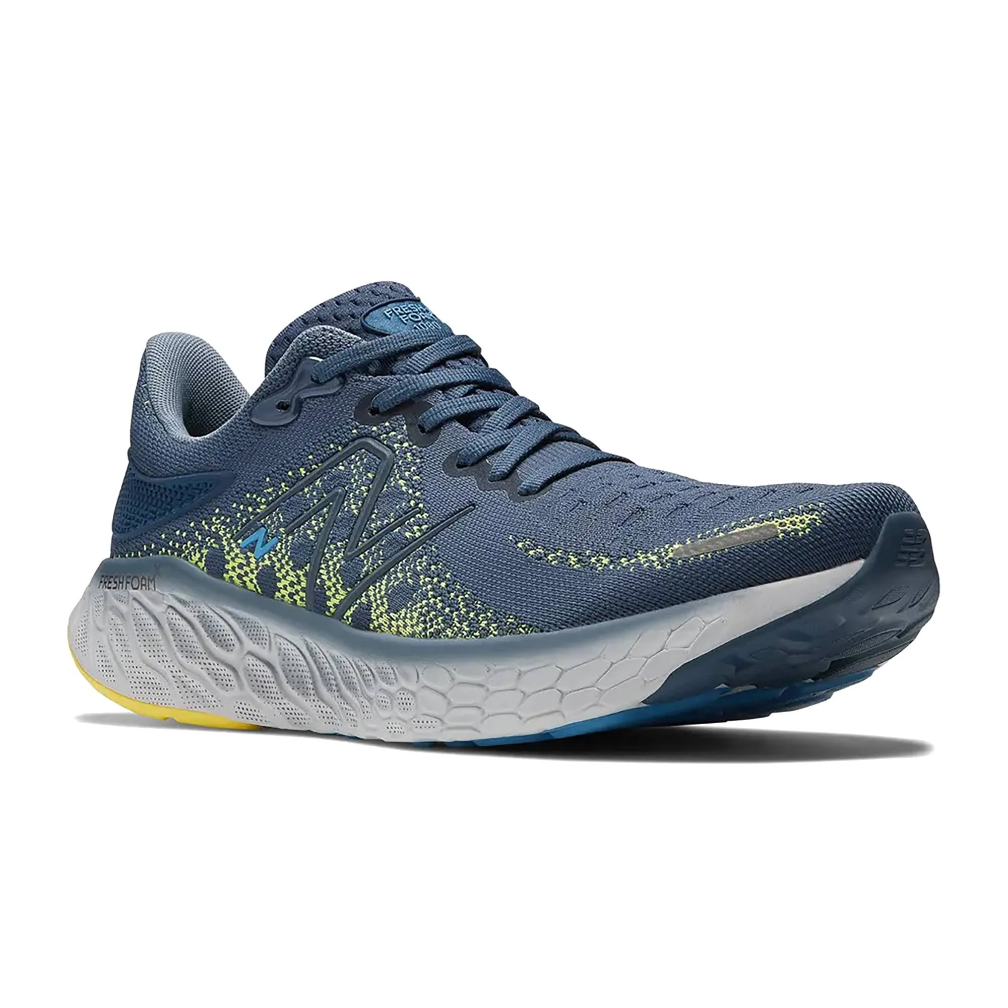 New Balance Fresh Foam 1080 V12 Trainers Blue Yellow - 45.5