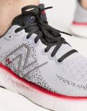 New Balance Fresh Foam 1080 V12 Trainers Light Grey Red - 40.5