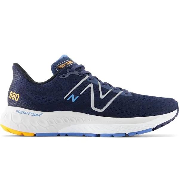 New Balance Fresh Foam x 880v13 D Mens Running Shoe - Navy/Heritage Blue/Hot Marigold