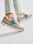 New Balance Gray 574 Sneakers