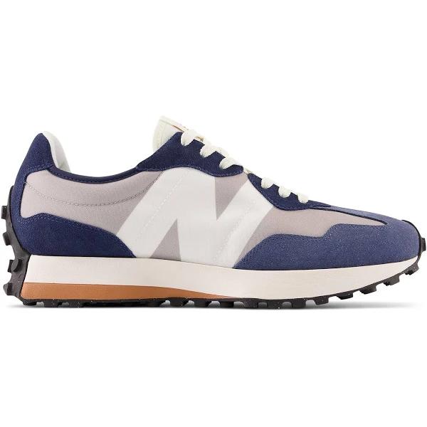 New Balance Grey & Blue 327 Sneakers