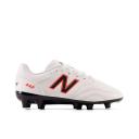 New Balance Kids' 442 V2 Academy Junior FG White/Neon Dragonfly - Size 11