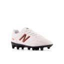 New Balance Kids' 442 V2 Academy Junior FG White/Neon Dragonfly - Size 5