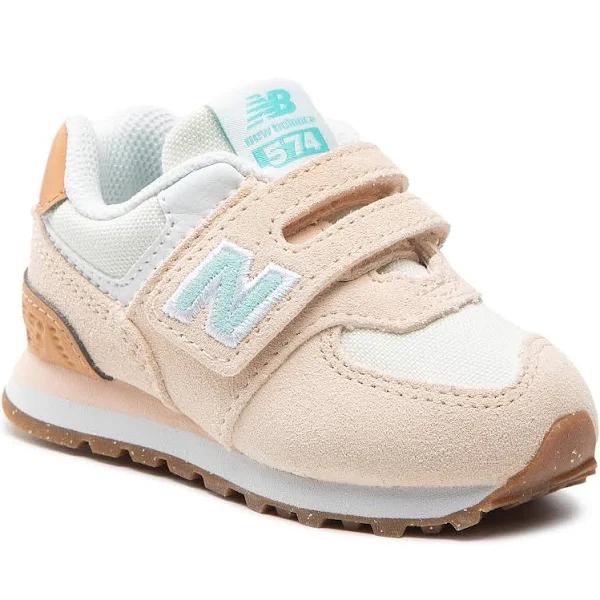 New Balance Kids' 574 Hook & Loop Vintage Rose/Surf - Size 10