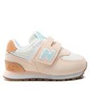 New Balance Kids' 574 Hook & Loop Vintage Rose/Surf - Size 9