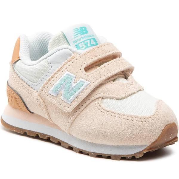 New Balance Kids' 574 Hook & Loop Vintage Rose/Surf - Size 9