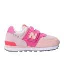 New Balance Kids' 574 Oyster Pink/Sporty Pink - Size 1