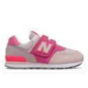 New Balance Kids' 574 Oyster Pink/Sporty Pink - Size 1