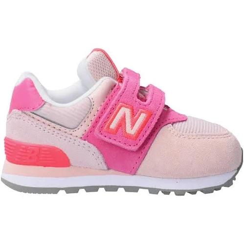 New Balance Kids' 574 Oyster Pink/Sporty Pink - Size 1