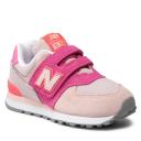 New Balance Kids' 574 Oyster Pink/Sporty Pink - Size 2