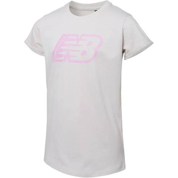 New Balance Kids' NB Essentials Print Tee Moonbeam - Size XS