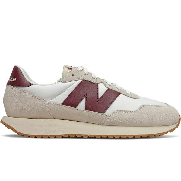 New Balance Men's 237 Moonbeam/Classic Burgundy - Size 10.5