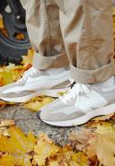New Balance Men's 327 Mushroom/Aluminum - Size 4.5