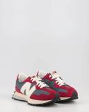 New Balance Men's 327 NB Navy/Nb Scarlet - Size 6