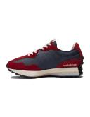 New Balance Men's 327 NB Navy/Nb Scarlet - Size 6